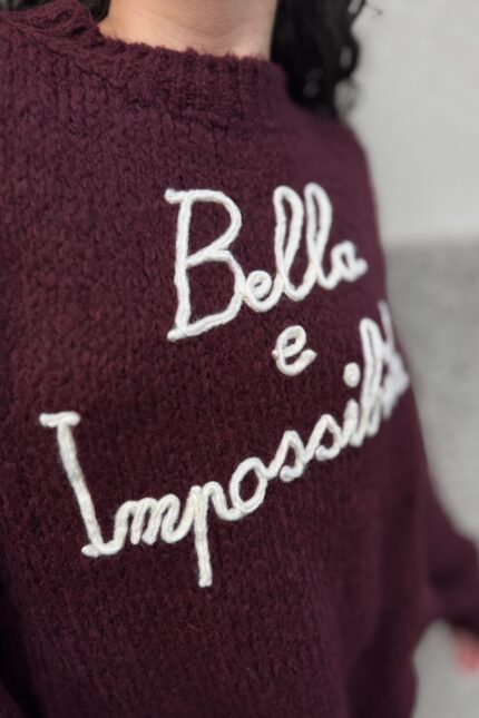 MAGLIA PULL BELLA E IMPOSSIBILE ROSA You Decide