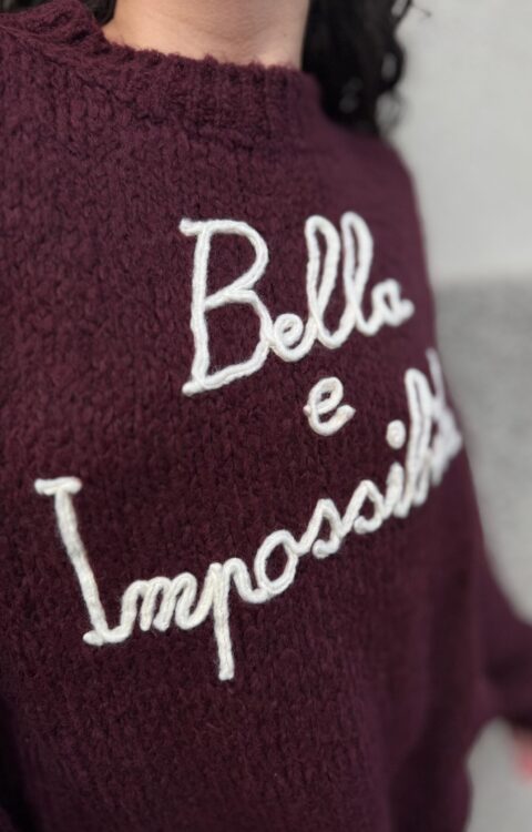 MAGLIA PULL BELLA E IMPOSSIBILE ROSA You Decide