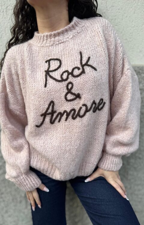 MAGLIA PULL ROCK E AMORE ROSA You Decide