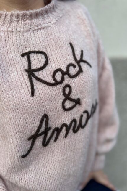 MAGLIA PULL ROCK E AMORE ROSA You Decide