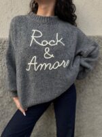 MAGLIA PULL ROCK E AMORE GRIGIO You Decide