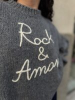 MAGLIA PULL ROCK E AMORE GRIGIO You Decide
