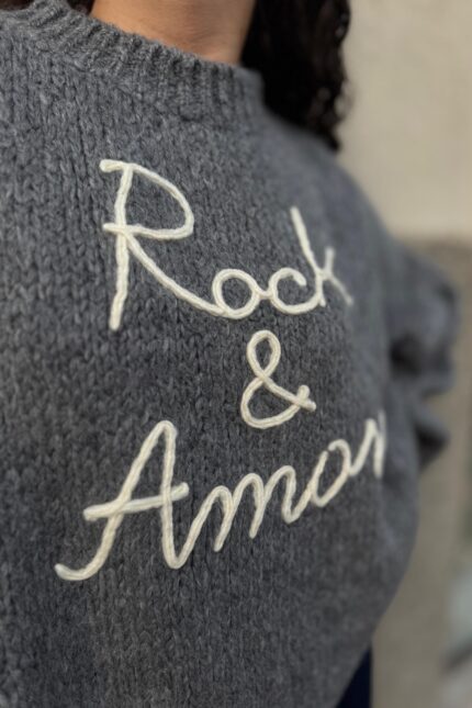 MAGLIA PULL ROCK E AMORE GRIGIO You Decide
