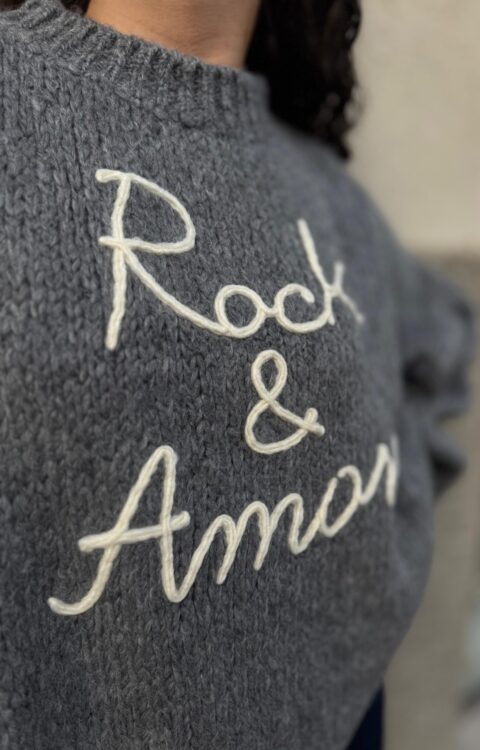 MAGLIA PULL ROCK E AMORE GRIGIO You Decide