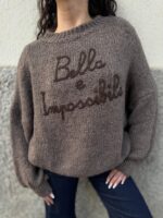 MAGLIA PULL ROCK E AMORE BORDEAUX You Decide