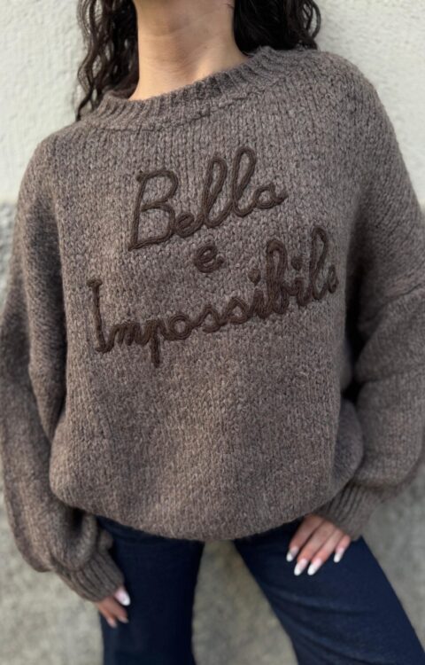 MAGLIA PULL ROCK E AMORE BORDEAUX You Decide