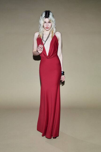 ABITO LUNGO ADERENTE RUBINO LONG DRESS RIA Aniye By