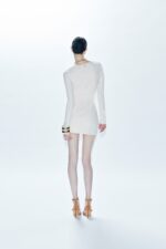 ABITO SCOLLO QUADRATO AVORIO LONG SLEEVES SHANA Aniye By