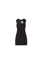 ABITO SCOLLO QUADRATO NERO OFFICE DRESS SHANA Aniye By