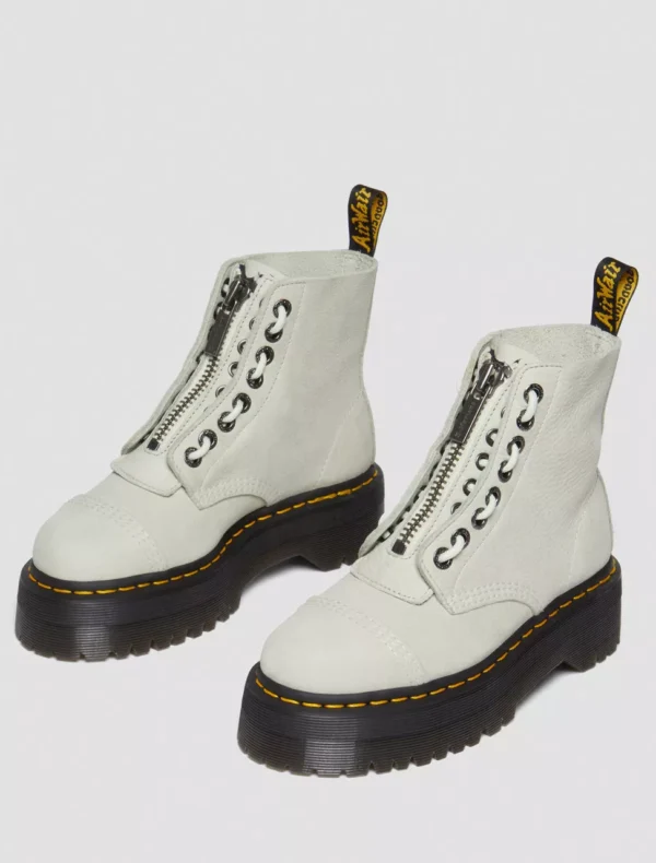 ANFIBIO SINCLAIR IN PELLE MARTELLATA PANNA Dr Martens2