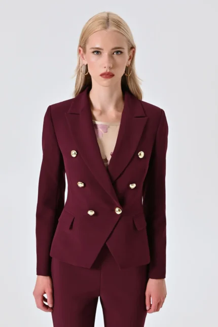 BLAZER BALMAIN BORDEAUX Rinascimento