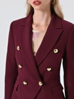 BLAZER BALMAIN BORDEAUX Rinascimento