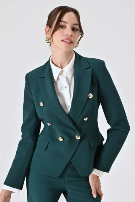 BLAZER DOPPIOPETTO VERDE Rinascimento