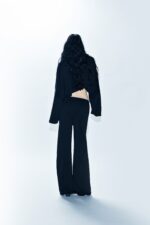 FELPA NERA SWAETSHIRT CROP SANT Aniye By