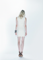 ABITO SCOLLO QUADRATO AVORIO OFFICE DRESS SHANA Aniye By