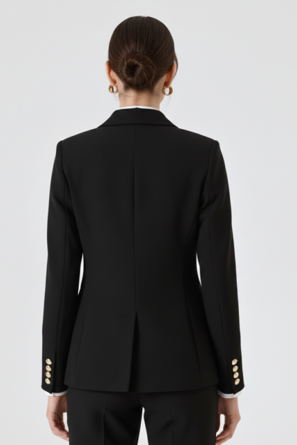 BLAZER DOPPIOPETTO NERO Rinascimento