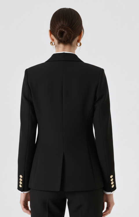 BLAZER DOPPIOPETTO NERO Rinascimento