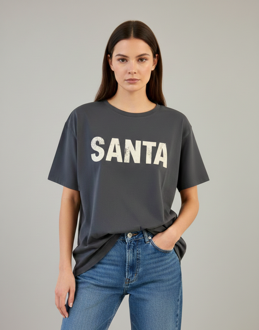 T-SHIRT SANTA OVER ANTRACITE Aniye By T-SHIRT SANTA OVER ANTRACITE Aniye By