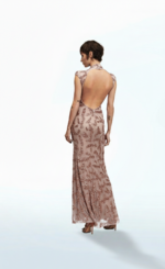 ABITO LUNGO PAILLETTES ROSA TUBE DRESS UMA Aniye By