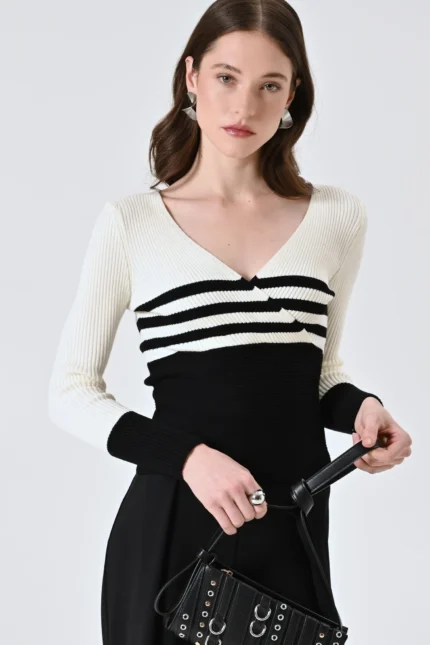 MAGLIA PULL A RIGHE Rinascimento