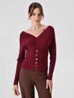 MAGLIA PULL BORDEAUX Rinascimento
