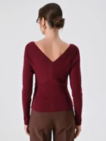 MAGLIA PULL BORDEAUX Rinascimento