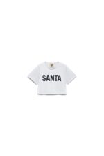 T-SHIRT BIANCA CROP TOP SANTA Aniye By