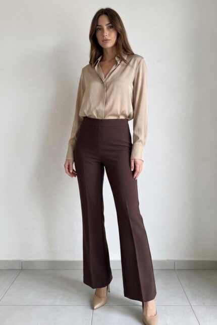 PANTALONE FLARE MORO Rinascimento