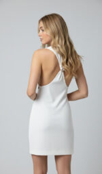 ABITO CORTO BIANCO KNOT SHANA DRESS Aniye By