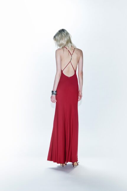 ABITO LUNGO ADERENTE RUBINO LONG DRESS RIA Aniye By