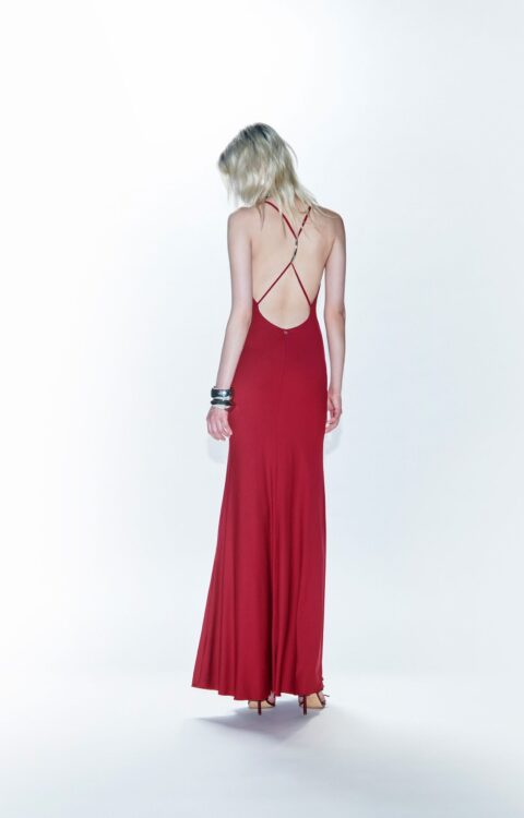 ABITO LUNGO ADERENTE RUBINO LONG DRESS RIA Aniye By