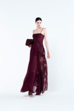 ABITO LUNGO PIZZO MALVA LONG DRESS NOA Aniye By