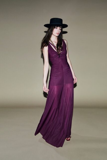 ABITO LUNGO VINO KNOT DRESS Aniye By