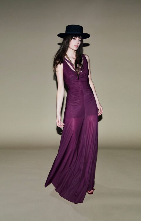 ABITO LUNGO VINO KNOT DRESS Aniye By