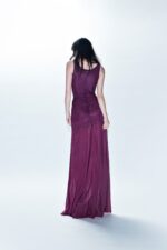 ABITO LUNGO VINO KNOT DRESS Aniye By