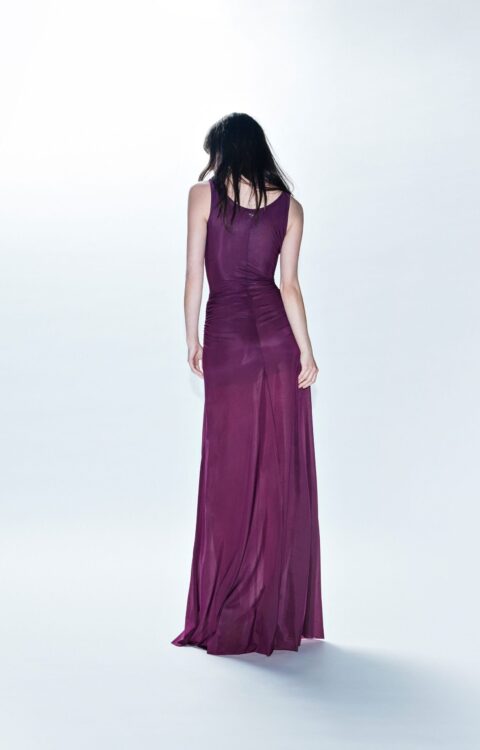 ABITO LUNGO VINO KNOT DRESS Aniye By