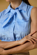 CAMICIA CROP AZZURRA No Secrets