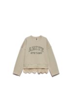 FELPA BEIGE OVER SWATSHIRT LACE URBAN Aniye By