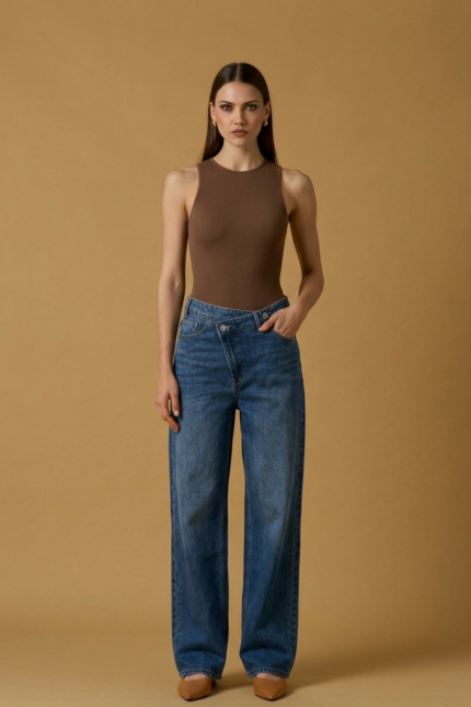 JEANS CHIUSURA ASIMMETRICA No Secrets