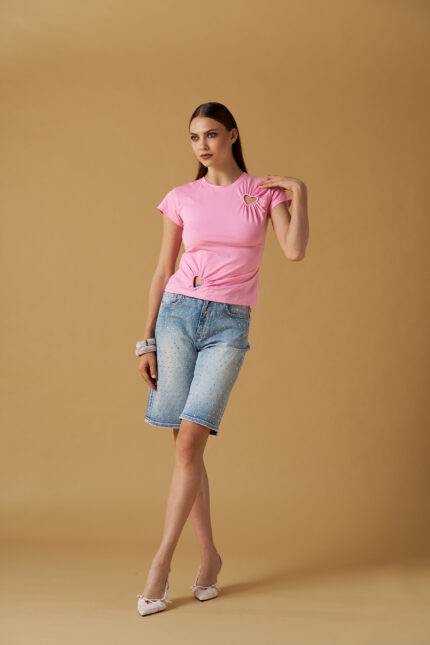 T-SHIRT CUORI ROSA No Secrets