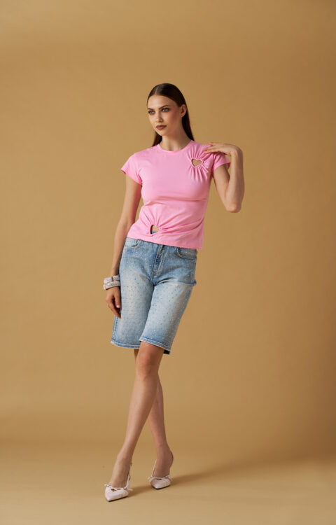 T-SHIRT CUORI ROSA No Secrets