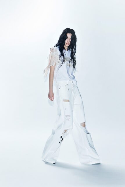 T-SHIRT RIBBON URBAN BIANCA Aniye By