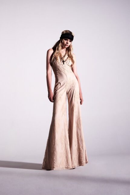 TUTA IN PIZZO AVORIO JUMPSUIT SILVA Aniye By