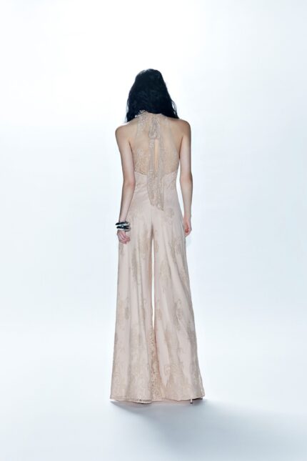 TUTA IN PIZZO AVORIO JUMPSUIT SILVA Aniye By