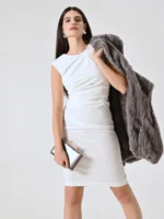 ABITO TUBINO MIDI BIANCO Rinascimento