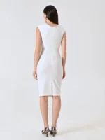 ABITO TUBINO MIDI BIANCO Rinascimento