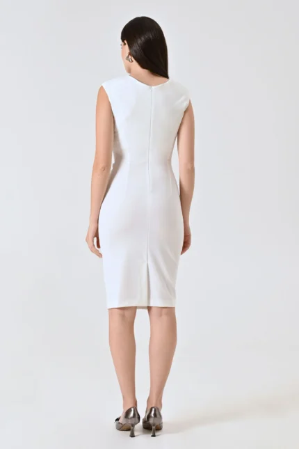 ABITO TUBINO MIDI BIANCO Rinascimento