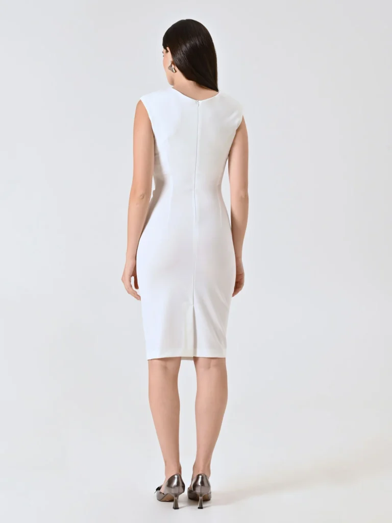 ABITO TUBINO MIDI BIANCO Rinascimento