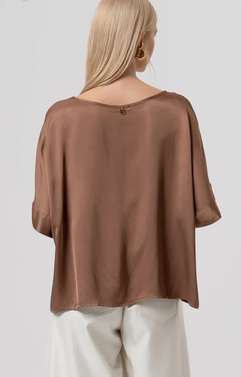 BLUSA OVER CACAO Fracomina