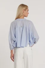 CAMICIA MANICA A PIPISTRELLO AZZURRA Fracomina